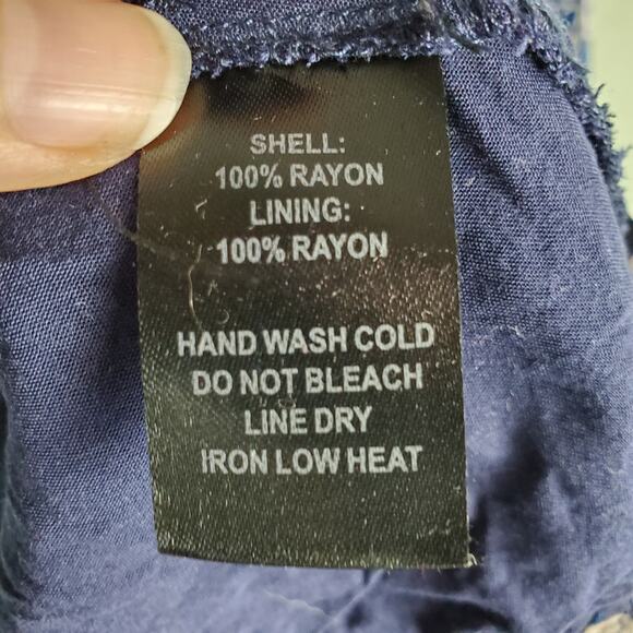 Lulu's Women's Once and Floral Blue Bell Sleeve Wrap Dress Size Small - Picture 5 of 6